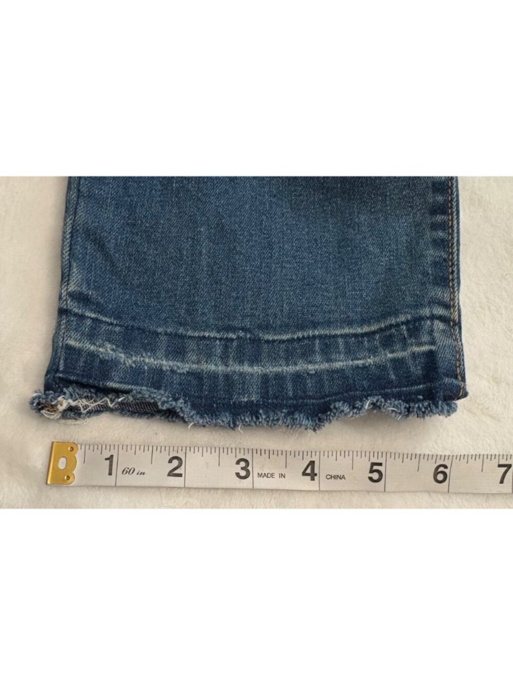 Indigo Blue 90's Style Distressed Navy Denim Y2K Dungarees Streetwear Overalls L - Picture 13 of 14